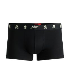 Hugo Boss Underwear-Stretch-jersey trunks with glow-in-the-dark details-hugo boss store near me