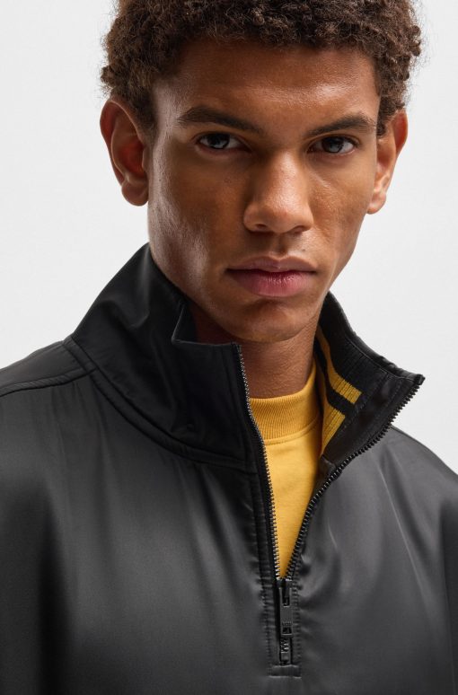 Hugo Boss Tracksuits-BOSS x NFL fleece sweatshirt with gold-tone trims-hugo boss store - Image 2