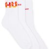 Hugo Boss Socks-Two-pack of boot socks with logo details-hugo by hugo boss 3