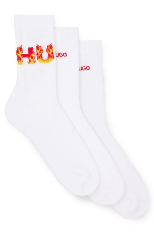 Hugo Boss Socks-Three-pack of short-length socks with logo details-boss near me