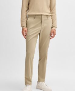 Hugo Boss-Slim-fit trousers in washable stretch cotton-hugo boss near me