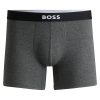 Hugo Boss Underwear-Five-pack of stretch-cotton trunks with logo waistbands-hugo boss store near me 4