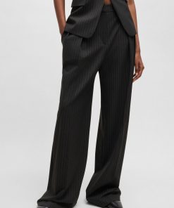 Hugo Boss-Regular-fit trousers in pinstripe stretch fabric-hugo boss near me