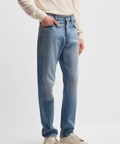 Hugo Boss Pants-Classic-fit jeans in blue comfort-stretch denim-hugoboss