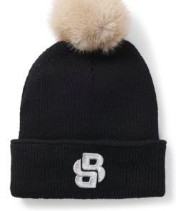 Hugo Boss-Kids’ sparkle-effect beanie hat with Double B monogram-hugoboss