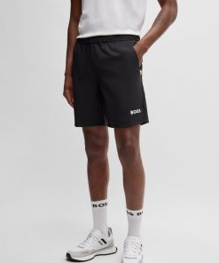 Hugo Boss-BOSS x Matteo Berrettini shorts in quick-dry fabric-hugo boss sale