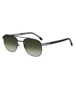 Hugo Boss Eyewear-Double-bridge sunglasses in black steel-hugoboss