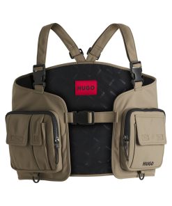 Hugo Boss Bags-Vest-style backpack with multiple pockets-boss outlet