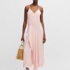 Hugo Boss Dresses-Melange dress with frayed and gathered details-hugo boss outlet 3