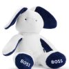 Hugo Boss-Baby faux-fur cuddly toy with embroidered logos-boss store near me 4