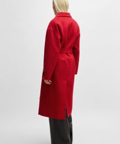 Hugo Boss Jackets and Coats-Oversize-fit coat with tie-up belt-hugo by hugo boss 2