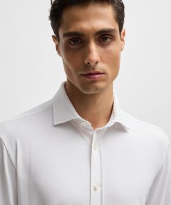 Hugo Boss-Slim-fit shirt in stretch-cotton jersey-hugoboss 2