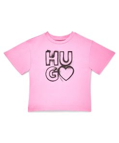 Hugo Boss-Kids’ T-shirt in with logo artwork-hugo boss sale