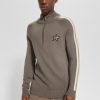 Hugo Boss Sweaters and Cardigans-V-neck sweater in a crinkled knit with metalized fibres-hugo boss near me 3