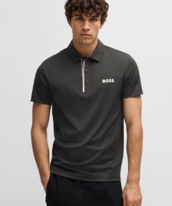 Hugo Boss Polo Shirts-Paddy polo shirt in quick-dry ribbed fabric-hugo