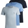 Hugo Boss-Three-pack of cotton underwear T-shirts with logo embroidery-hugo boss near me 3