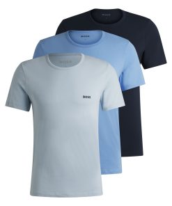 Hugo Boss-Three-pack of underwear T-shirts in cotton jersey-hugo boss store near me