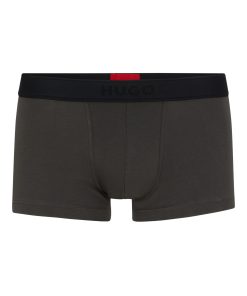 Hugo Boss Underwear-Stretch-cotton trunks with playing-card logo-hugo boss near me