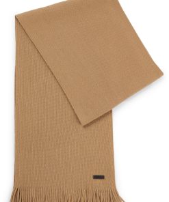 Hugo Boss Scarves-Raschel-knit scarf in merino wool-hugoboss