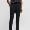 Hugo Boss Sweatshirts and Jogging Pants-Stretch-cotton shorts with embossed artwork-hugoboss 4