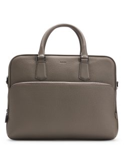 Hugo Boss Bags-Grained Italian-leather document case with embossed logo-hugo boss outlet