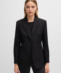 Hugo Boss Tailored Jackets-Slim-fit jacket in performance-stretch material-hugo by hugo boss