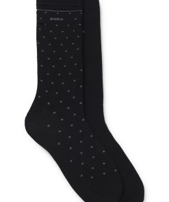 Hugo Boss Socks-Two-pack of regular-length socks with logo details-boss hugo