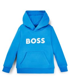 Hugo Boss-Kids’ hoodie with contrast logo-hugo by hugo boss