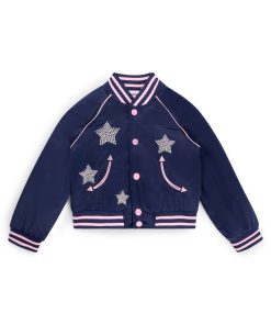 Hugo Boss-Kids’ bomber jacket with stars and branding-hugoboss