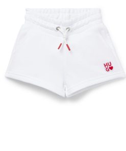 Hugo Boss-Kids’ shorts in French terry with logo details-hugo boss outlet