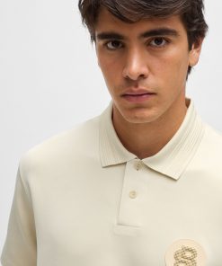 Hugo Boss Polo Shirts-Stretch-jersey polo shirt with double monogram-hugoboss 2