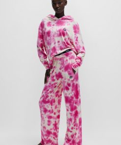 Hugo Boss-Straight-leg tracksuit bottoms with seasonal print-boss near me 2