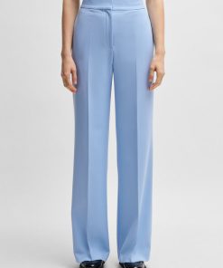 Hugo Boss Pants-Regular-fit high-waisted trousers with flared leg-hugo boss store