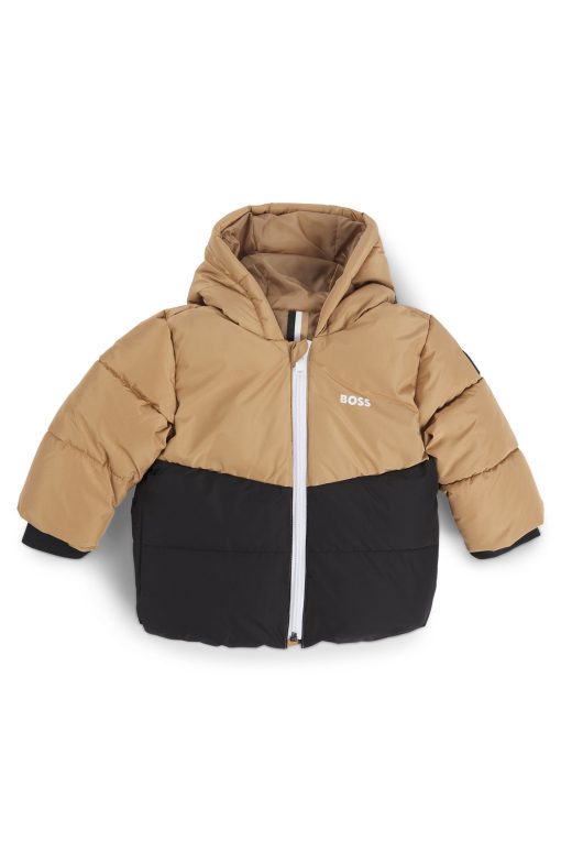 Hugo Boss-Kids' hooded color-block jacket with padding-hugoboss - Image 2