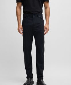 Hugo Boss Pants-Casual regular-fit trousers in anti-wrinkle twill-hugo by hugo boss