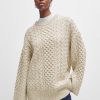 Hugo Boss Sweaters and Cardigans-Oversize-fit sweater in wool-hugo boss near me 4