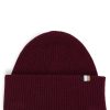 Hugo Boss Hats and Gloves-Ribbed beanie hat with signature-stripe trim-hugo boss store 4