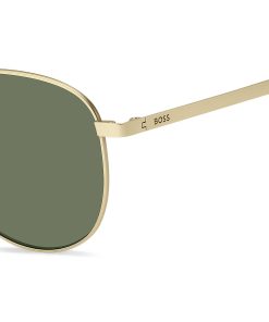 Hugo Boss Eyewear-Gold-tone sunglasses with titanium temples-hugoboss 2