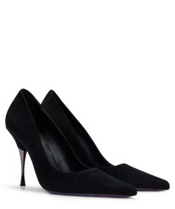 Hugo Boss Pumps-NAOMI x BOSS suede pumps-hugo boss near me