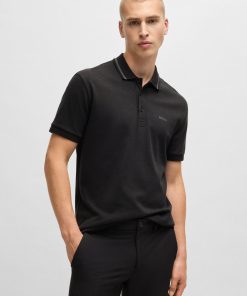 Hugo Boss Polo Shirts-Paddy polo shirt in cotton jacquard-hugo boss store near me