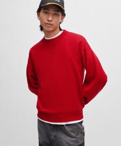 Hugo Boss Sweaters and Cardigans-sweater with embroidered logo-hugo boss sale