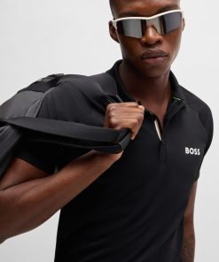 Hugo Boss Polo Shirts-BOSS x Matteo Berrettini waffle-fabric polo shirt-hugo by hugo boss 2