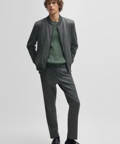 Hugo Boss-Extra-slim-fit trousers in micro-patterned stretch cloth-hugo 2