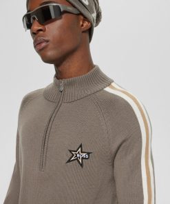 Hugo Boss Sweaters and Cardigans-BOSS x Perfect Moment zip-neck sweater in virgin wool-hugo boss store near me 2