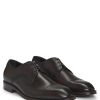 Hugo Boss Business Shoes-Leather Derby shoes with stitching details-hugo by hugo boss 3