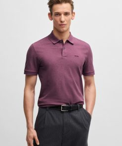 Hugo Boss Polo Shirts-Pallas Regular-fit polo shirt in cotton with embroidered logo-hugo boss store