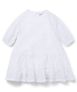 Hugo Boss-Kids’ long-sleeved dress with monogram details-boss outlet