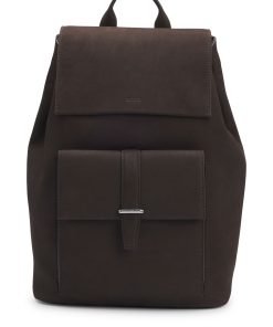 Hugo Boss Bags-Drawstring backpack in nubuck with branded trims-hugo boss outlet