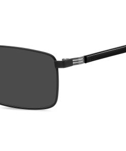 Hugo Boss Eyewear-Black-steel sunglasses with striped hinge-hugo boss outlet 2