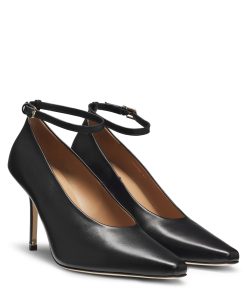 Hugo Boss Pumps-Nappa-leather pumps with ankle strap-hugo boss store